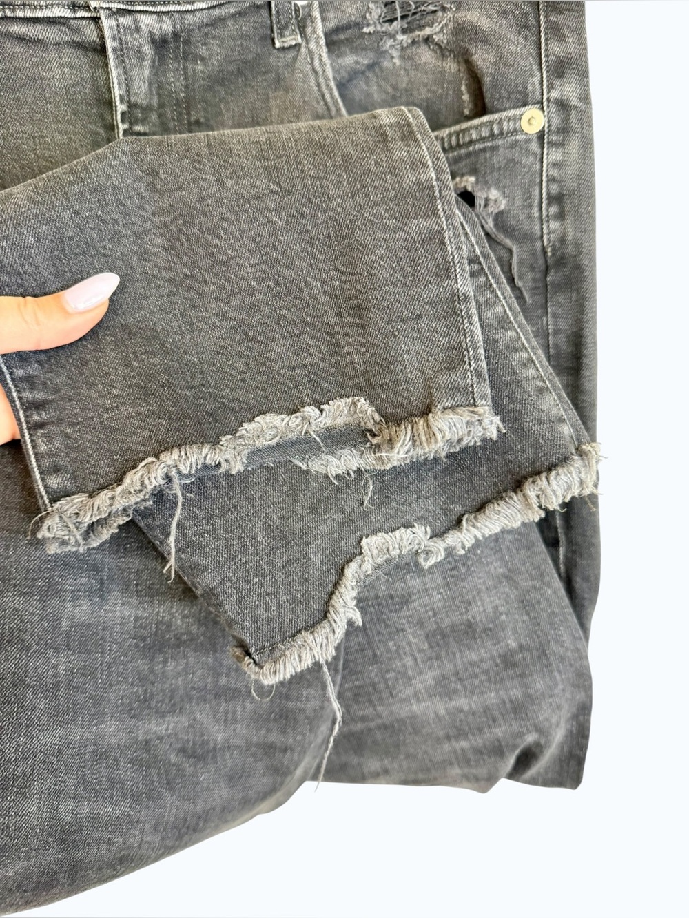 Agolde Men’s Distressed Straight Leg Jeans - 33x28 - Picture 5 of 9